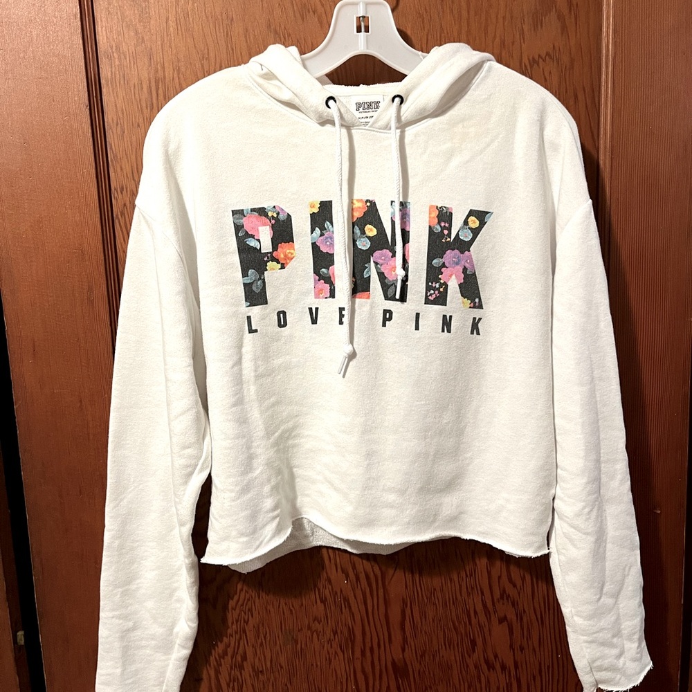 Sweatshirt with floral writing from PINK